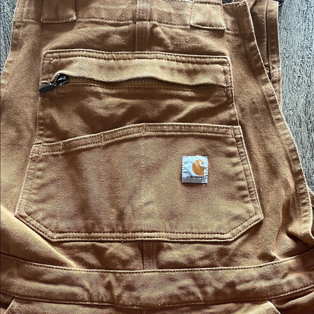 Carhartt Tan Bib Overalls